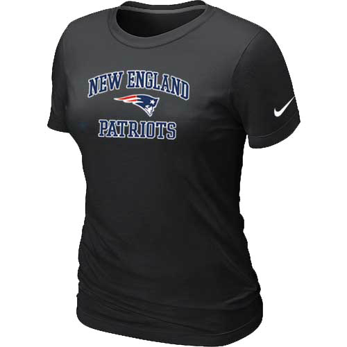 Nike New England Patriots Women's Heart & Soul NFL T-Shirt - Black